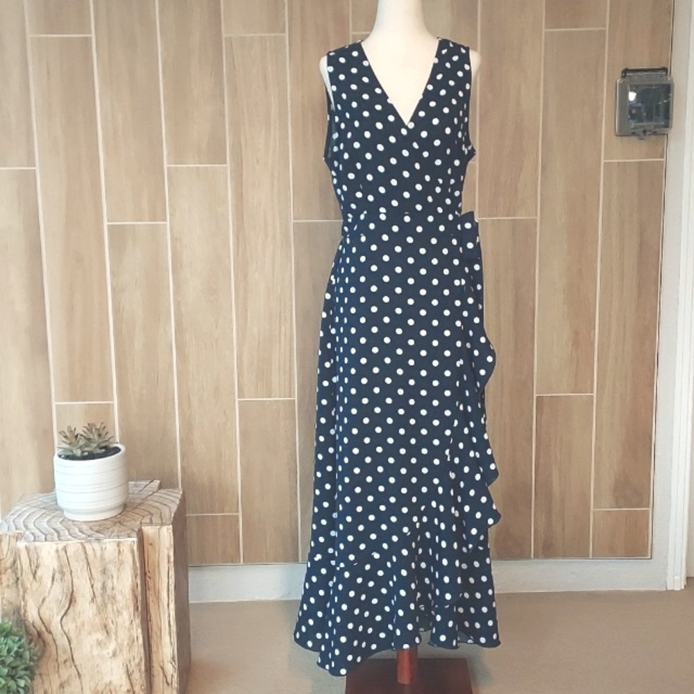 Polka Dot Wrap Dress